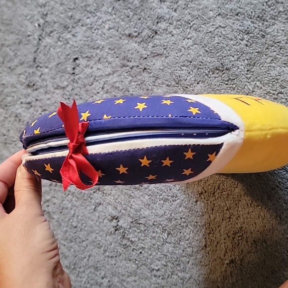 The Moon, stuffed and cloth book from Baby's First Book Club. Like new. - Picture 3 of 7